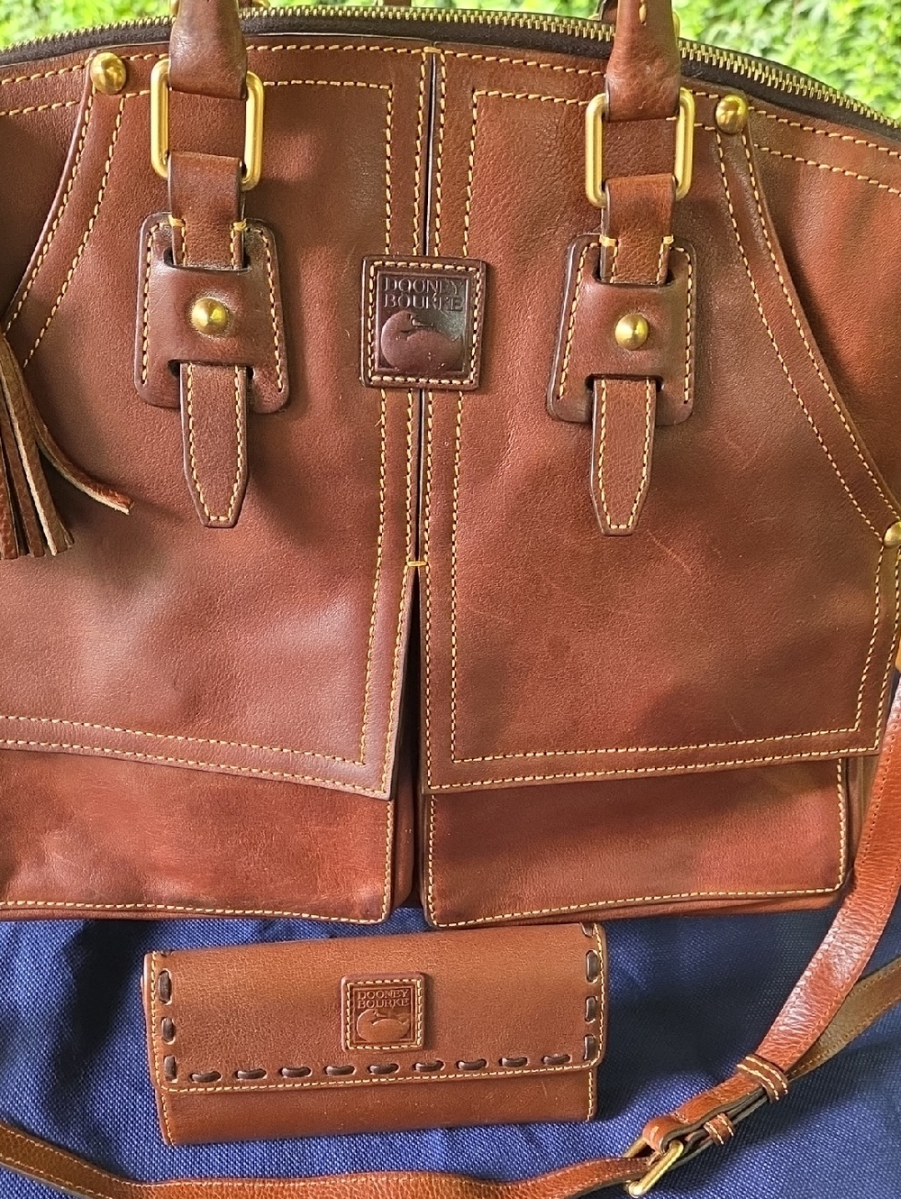 Dooney & Bourke Florentine Clayton Satchel & Wallet - Picture 2 of 13